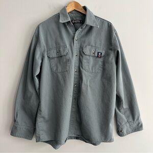 Tyndale Gray Workwear Button Down Shirt XL